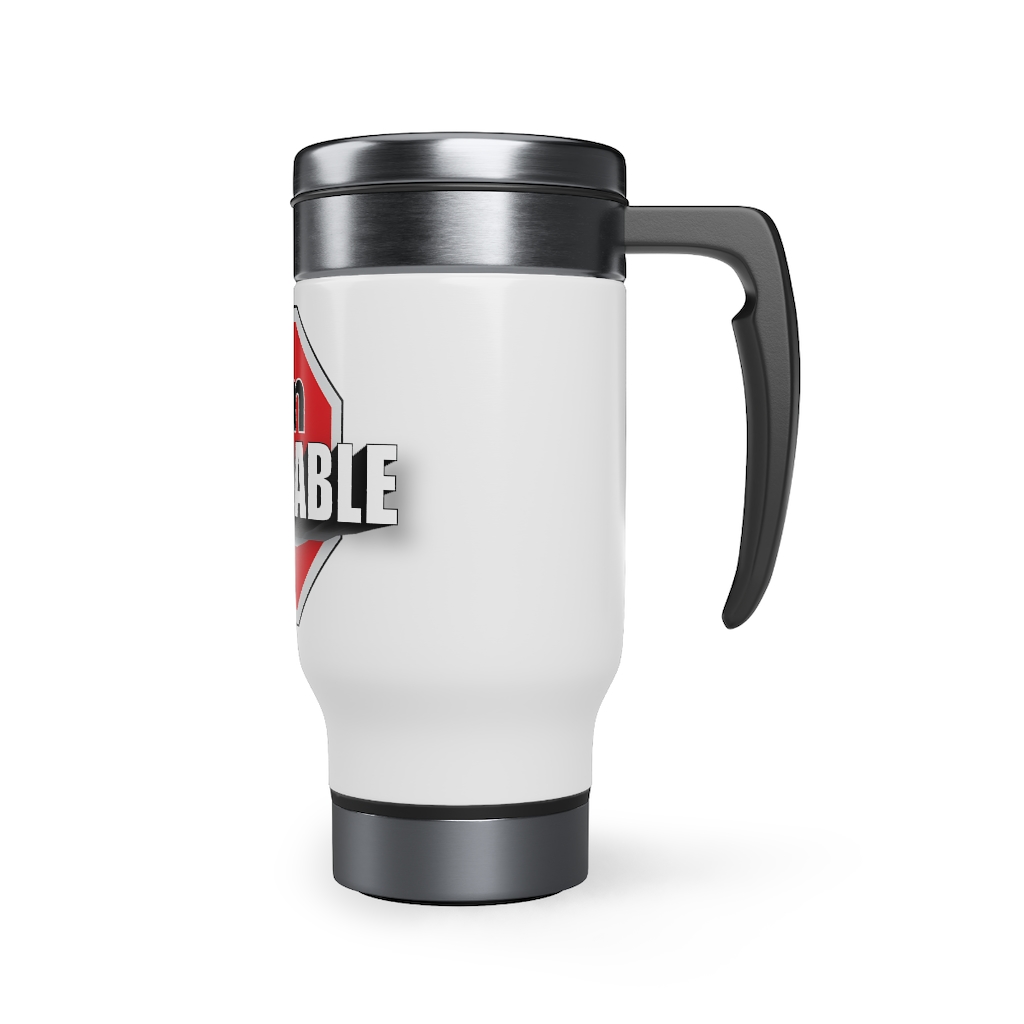 Stainless Steel Travel Mug with Handle, 14oz - Image 4