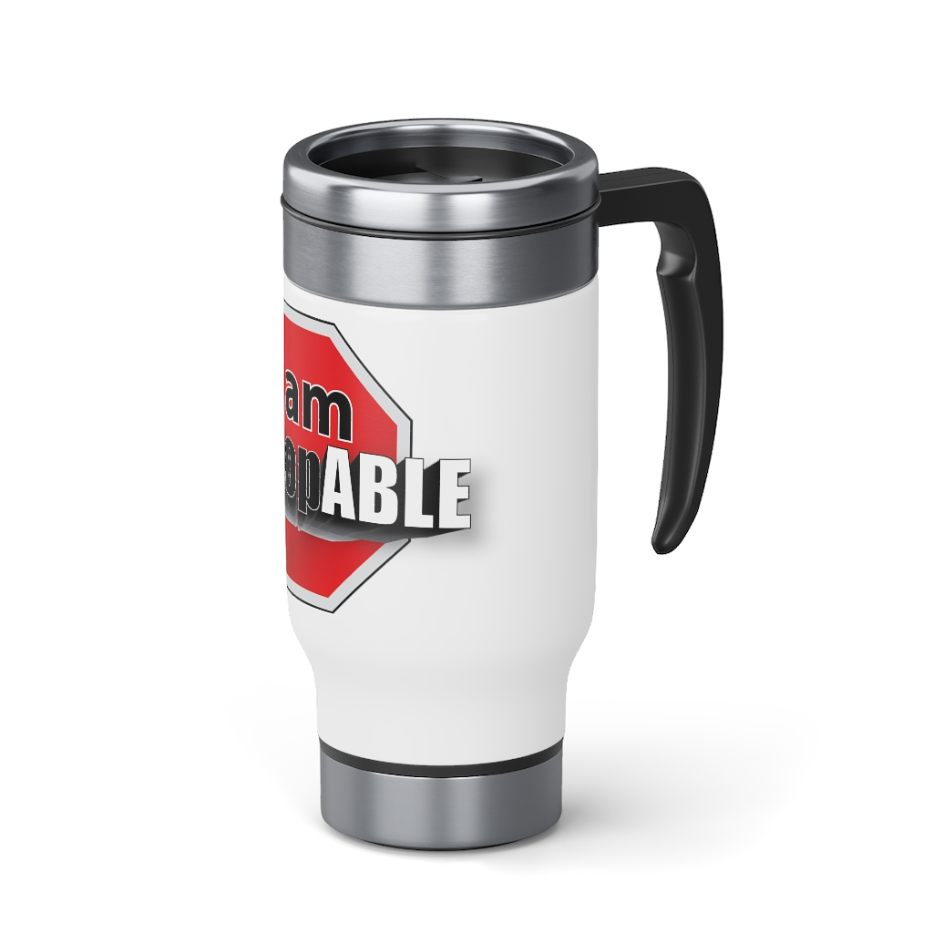 Stainless Steel Travel Mug with Handle, 14oz - Image 5
