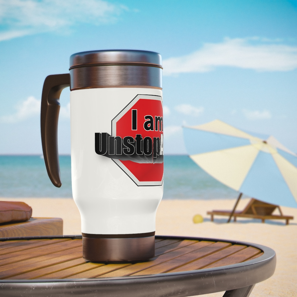 Stainless Steel Travel Mug with Handle, 14oz - Image 6