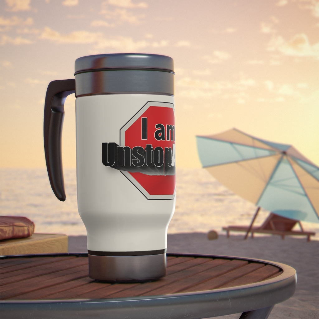 Stainless Steel Travel Mug with Handle, 14oz - Image 7