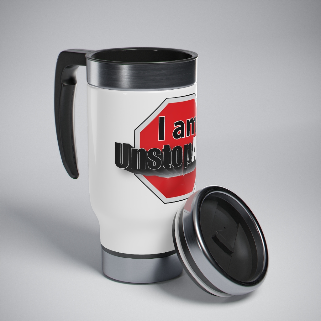 Stainless Steel Travel Mug with Handle, 14oz - Image 8